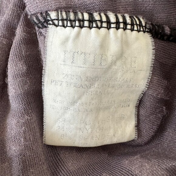 Fendi Jeans Vintage Zucca Velvet Sheer Long Sleeve Shirt Top Size S ? Purple - Picture 7 of 14